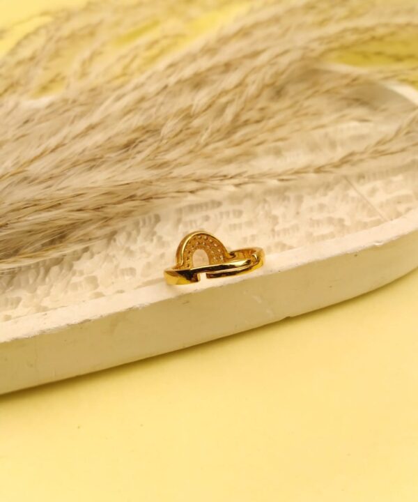Ziva Zircon Ring (Golden Base) - Image 5