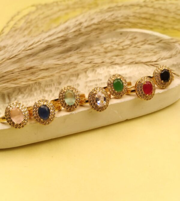 Ziva Zircon Ring (Golden Base) - Image 3