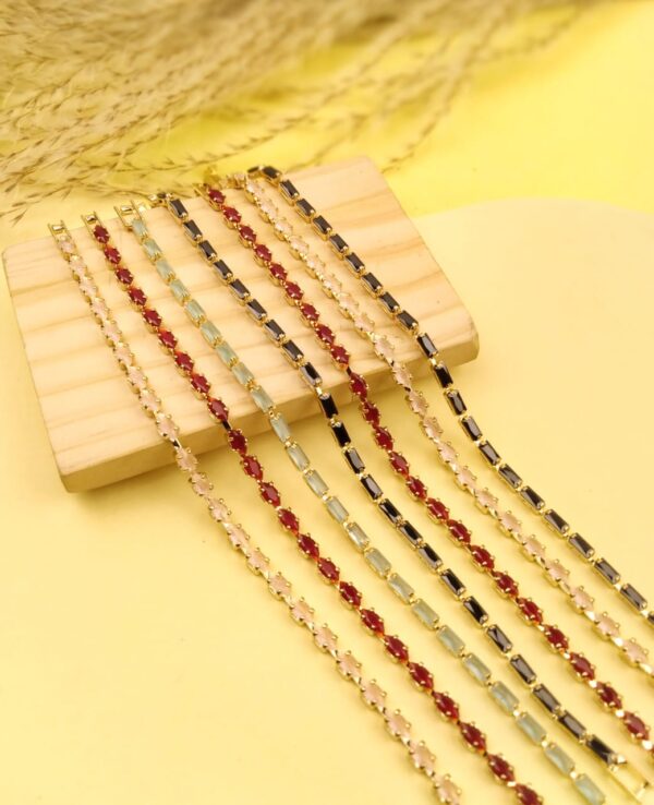 Dazzling SS Zircon Bracelets