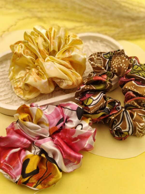 Vivid Silk Scrunchies - Image 3