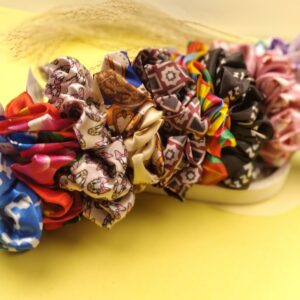 Vivid Silk Scrunchies