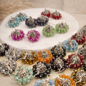 Dil-Awaiz Crystal Jhumkay