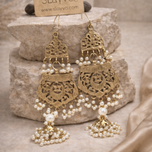 Naqshi Noor Earrings(Golden)