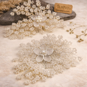 Frozen Ice Pearls Hair Comb