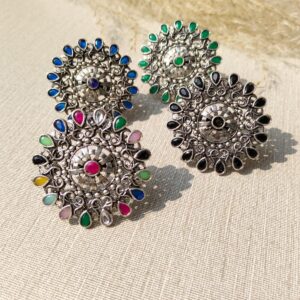 Indian German Silver Ring (Phool)