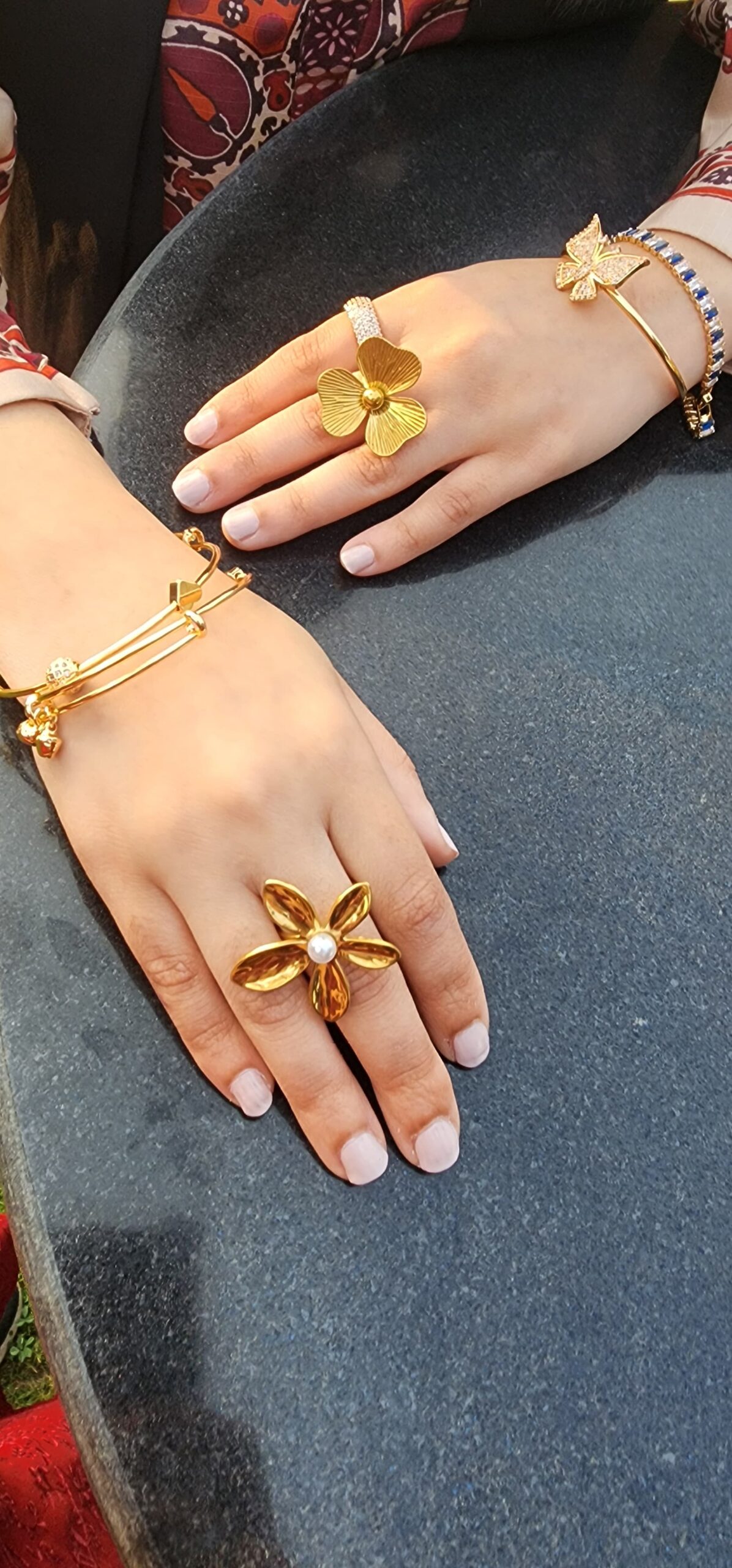 Sun Flora Pearl SS Ring - Image 2