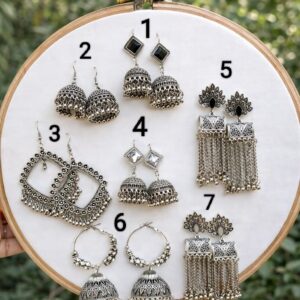 Indian Silver Legacy Earrings Frame