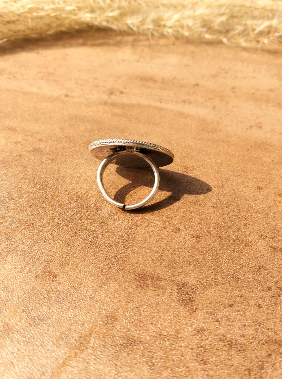 Indian German Silver Ring - Image 2