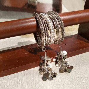 Moona Metal Bangle Set