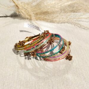 Kashmiri Choriya Multi Color (Golden Bangles)