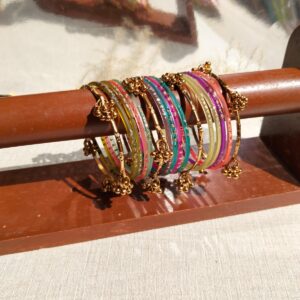 Kashmiri Choriya Multi Color (Golden Bangles)