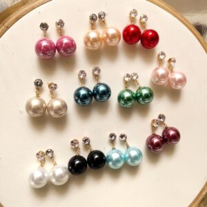 Rainbow Pearly Zircon Studs