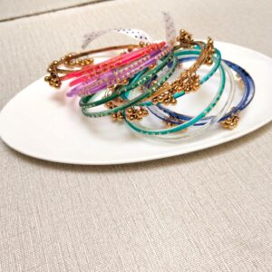 Kashmiri Rangeen Bangles (Golden)