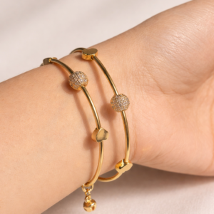Korean SS Rose Gold Bangles